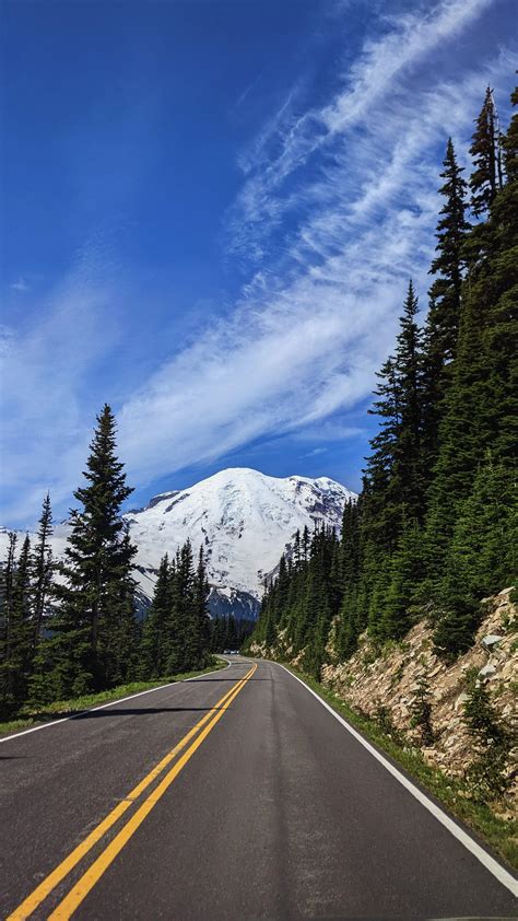 Leaving Sunrise at Mount Rainier National Park. : r/RoadPorn