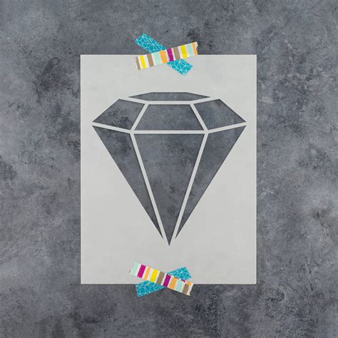 Diamond Stencil - Reusable DIY Craft Stencils of a Diamond from ...