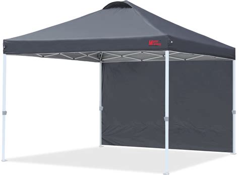 MASTERCANOPY Durable Ez Pop-up Canopy Tent with 1 Sidewall (12x12 ft ...