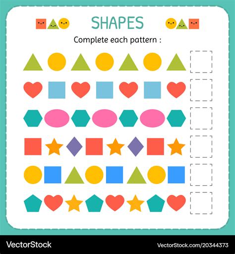 Types Of Shape Patterns - Printable Form, Templates and Letter