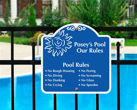 Custom Pool Signs - 100+ Customizable Templates, Ships Fast