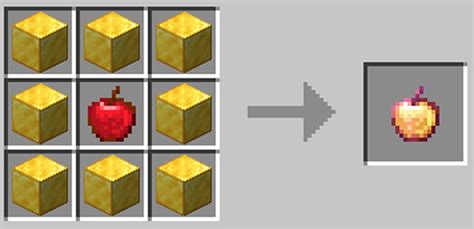 Craftable Enchanted Golden Apple Minecraft Data Pack