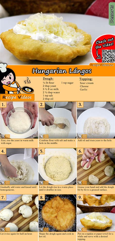 HUNGARIAN LÁNGOS RECIPE WITH VIDEO - simple Lángos recipe