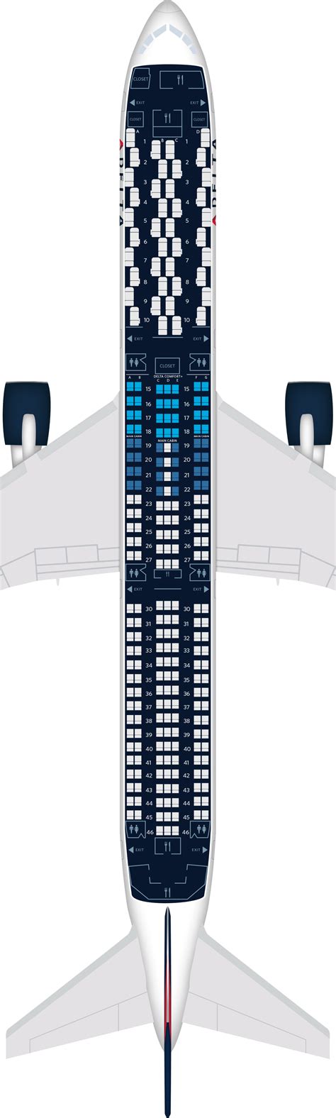 Delta Boeing 767 400 Seat Map