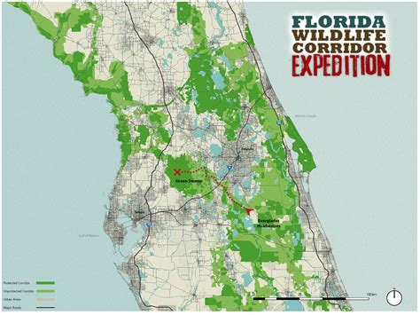 2018 Florida Wildlife Corridor Expedition Map