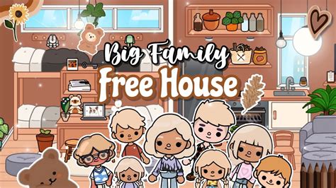 🧺Big Family Free House [House Design] Toca Boca 🐻 Tocalifeworld ...