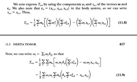 newtonian mechanics - Kronecker delta in inertial tensor - Physics ...