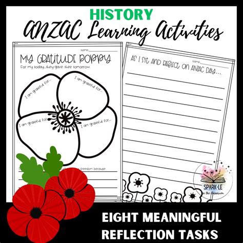 ANZAC Day Commemoration Activities ANZAC Reflection Templates ...