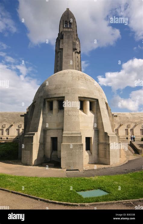 Verdun, France. The Ossuary in the Verdun Military Cemetery Stock Photo ...