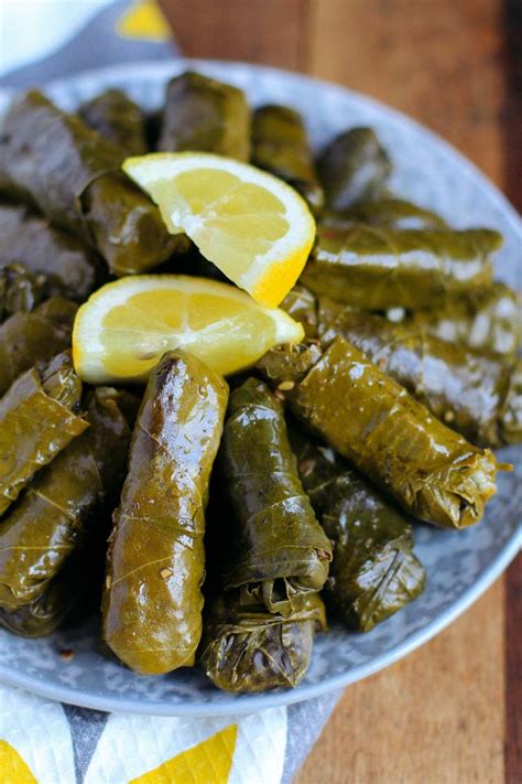 Lebanese Stuffed Grape Leaves (Warak Arish) | FeelGoodFoodie