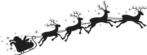 santa reindeer silhouette clipart 10 free Cliparts | Download images on ...