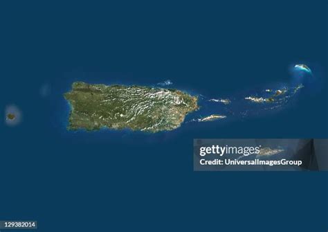 Puerto Rico Satellite Map Photos and Premium High Res Pictures - Getty ...