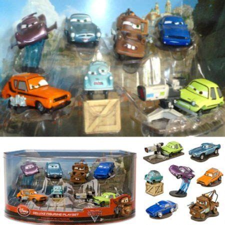 Amazon.com: DISNEY CARS 2 FIGURINE PLAYSET CAKE TOPPERS 7 Pieces Tow ...