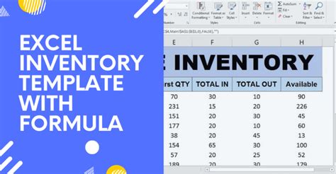 Excel Inventory Template with Formula - Earn & Excel