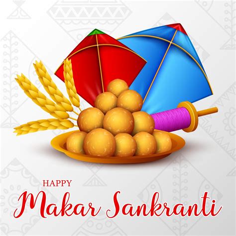 Happy Makar Sankranti greeting card 12257780 Vector Art at Vecteezy