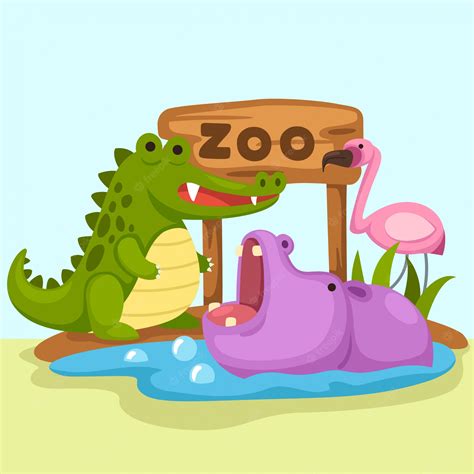 Premium Vector | Animal zoo vector