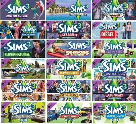 The sims 3 expansion packs overview - pearlbetta