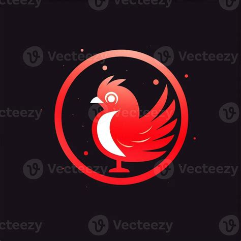 AI generated a futuristic logo of a chicken. Generative AI 35671553 ...