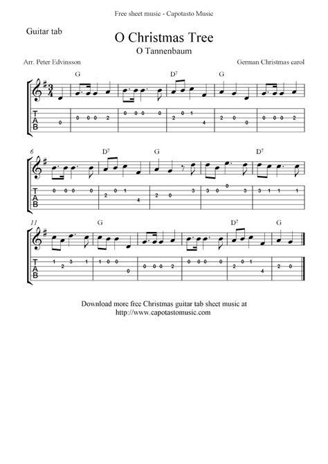 Easy Sheet Music For Beginners: O Christmas Tree, easy free Christmas ...