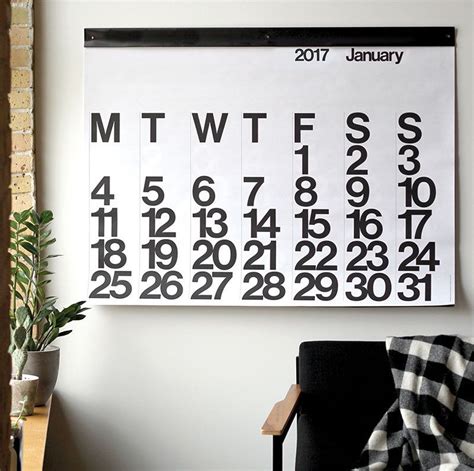 Large Wall Monthly Calendar - Printable And Enjoyable Learning