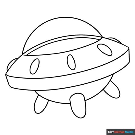 Spaceship Coloring Page | Easy Drawing Guides