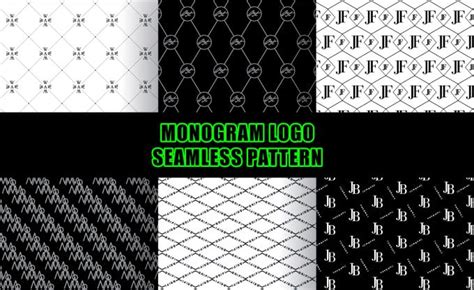 Create Monogram Seamless Pattern from Your Logo