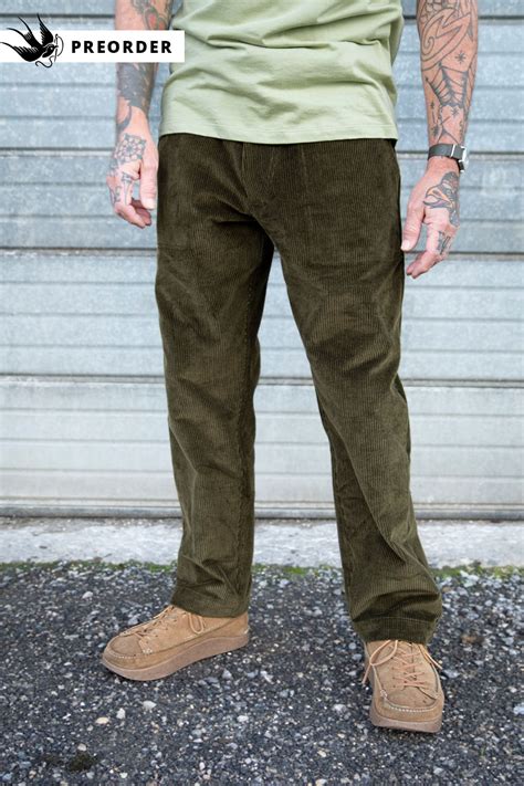 Fatigue Pants / Corduroy Olive - HebTroCo