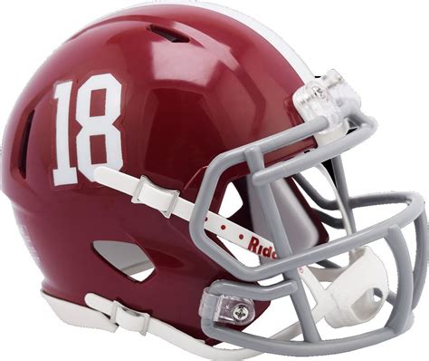 Alabama Crimson Tide #18 NCAA Riddell Speed Mini Football Helmet