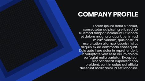 Blue black shape abstract background - business plan - company profile ...