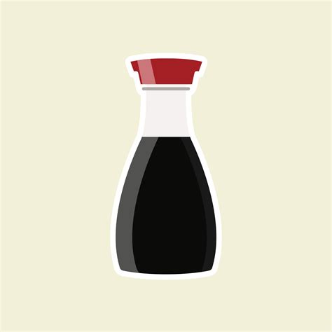 Vector soy sauce bottle icon, flat design 6796889 Vector Art at Vecteezy