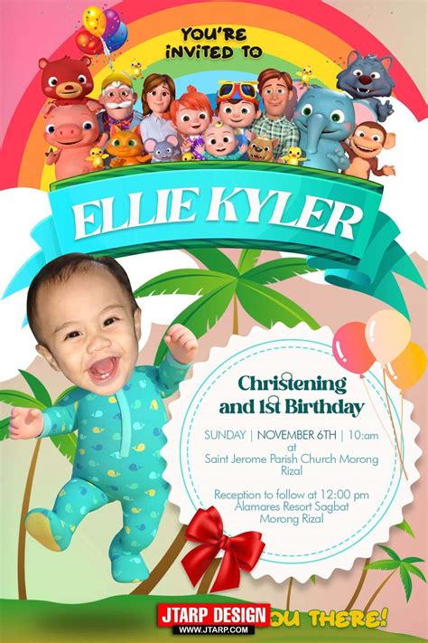 4R Christening and 1st birthday of Ellie Kyler Villaflor Cocomelon ...