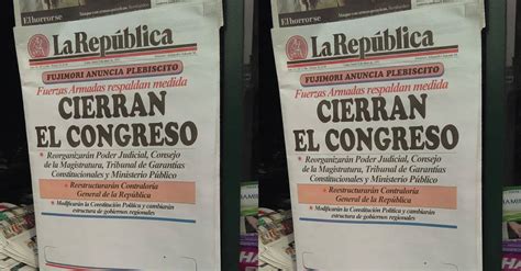 Perú: Diario La República imprime edición que publicó tras el autogolpe ...