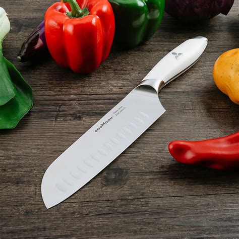 Chef Knife, 7 inch Chef Kitchen Knife Vegetable Knife Stainless Steel ...