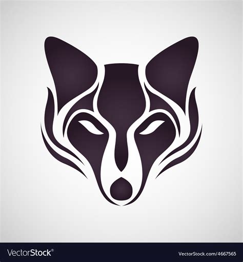 Fox logo Royalty Free Vector Image - VectorStock