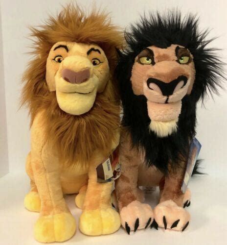 Disney Store The Lion King Mufasa & Scar Plush NWT | #3828756230