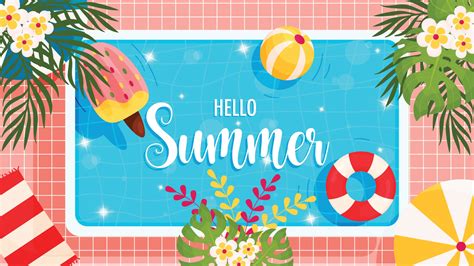 Hello summer background 2446564 Vector Art at Vecteezy