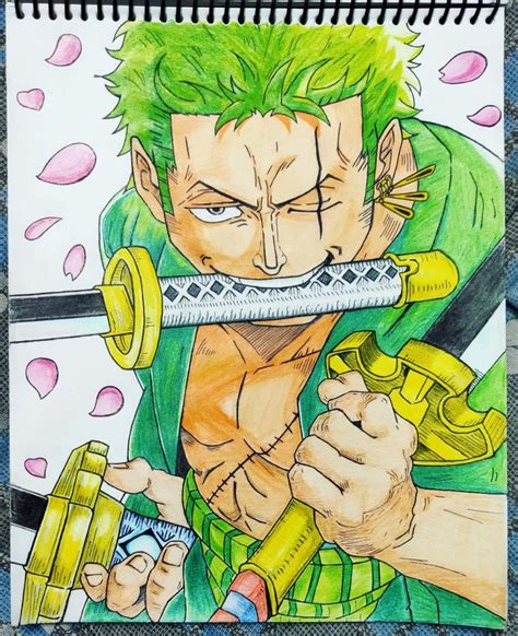 Zoro drawing | Anime drawing books, Anime drawings, Easy manga drawings