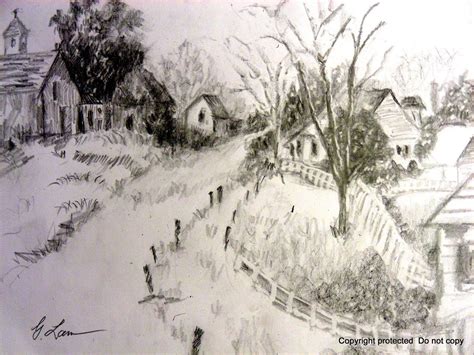 Pencil Art Landscape Wallpapers - Top Free Pencil Art Landscape ...