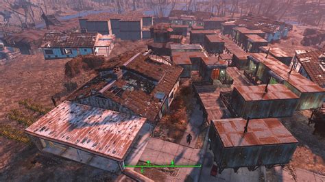 My Fallout 4 Sanctuary Settlement, complete with a mall and boardwalk ...