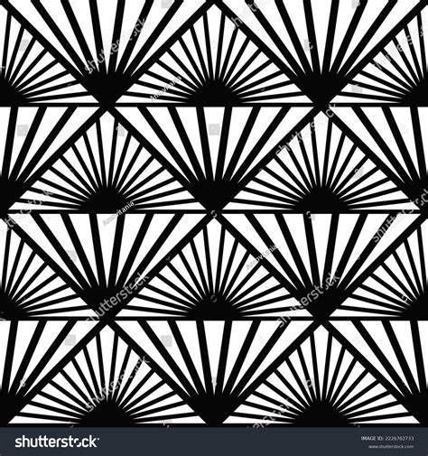 Art Deco Wallpaper Black White Seamless Stock Vector (Royalty Free ...