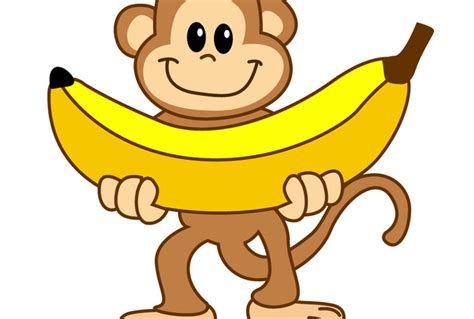 Banana Monkey Cartoon - ClipArt Best