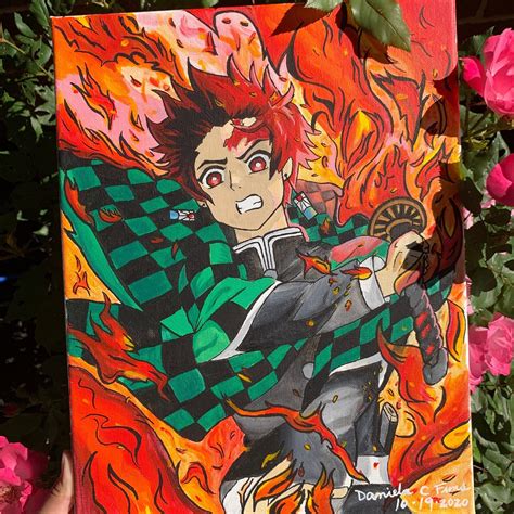 Custom Anime Canvas Paintings Anime Characters Hand | Etsy