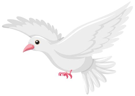 White baird flyting on white background 1541652 Vector Art at Vecteezy