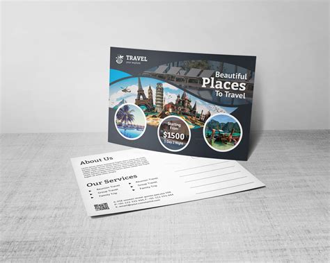 Creative Travel Postcard Template - Graphic Templates