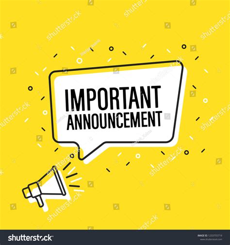 Important Announcement Photos and Images & Pictures | Shutterstock