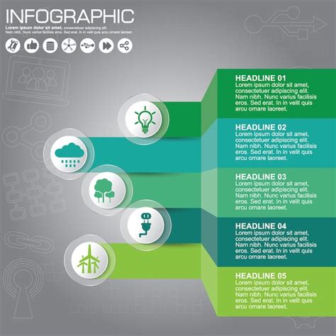 Premium Vector | Nature infographics design templates set