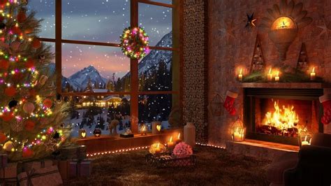 Maravillosa Navidad - Christmas Instrumental, Fireplace Crackling ...