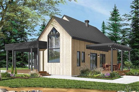 Charming Contemporary 2-Bedroom Cottage House Plan - 22530DR ...