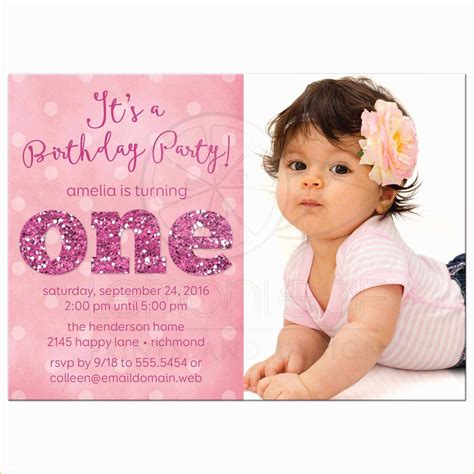 First Birthday Invitation Templates Free Download Of First Birthday ...