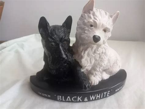 BLACK & WHITE Whisky Dogs bar advertising piece Plastic/resin $47.44 ...